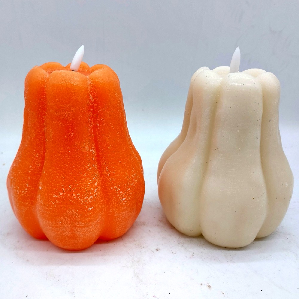 High Pumpkin LED Candle 2PK