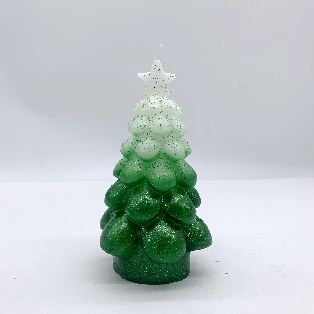 Ombre Christmas Tree with Glitter powder