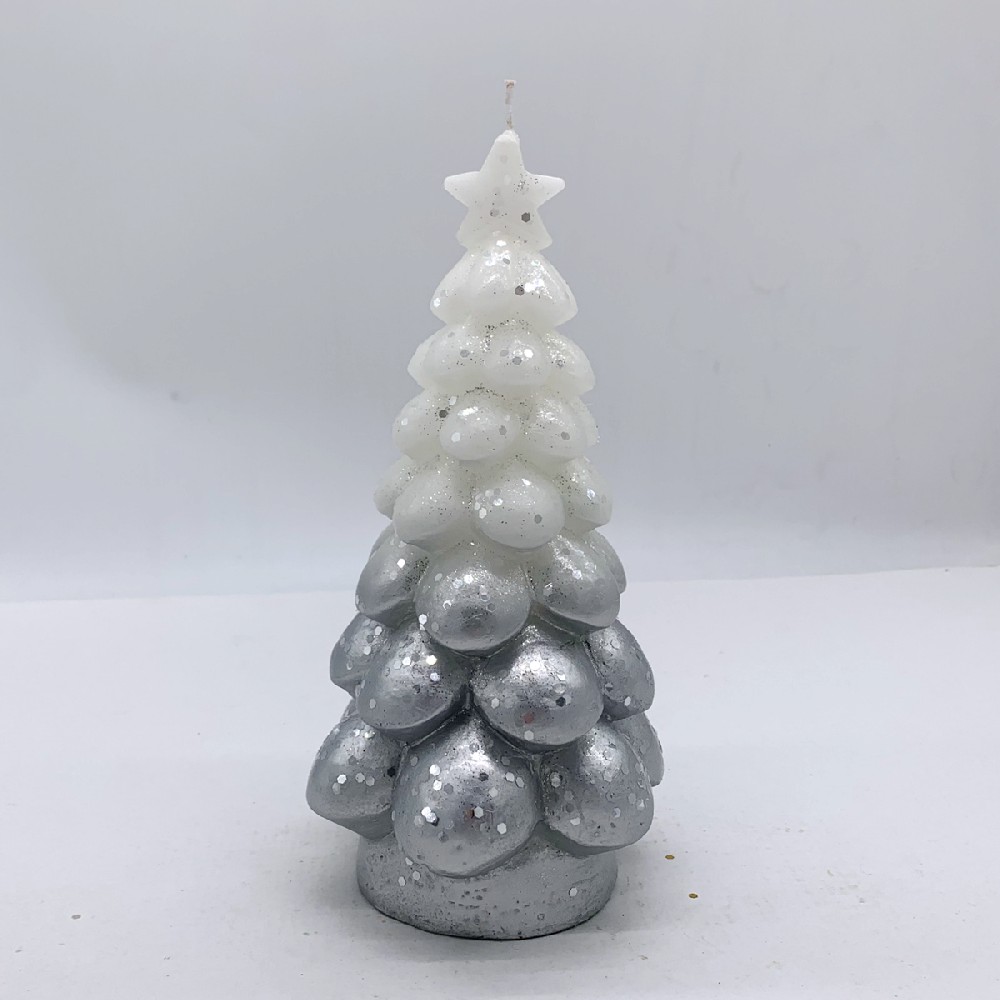 Ombre metallic Christmas Tree with Glitter powder